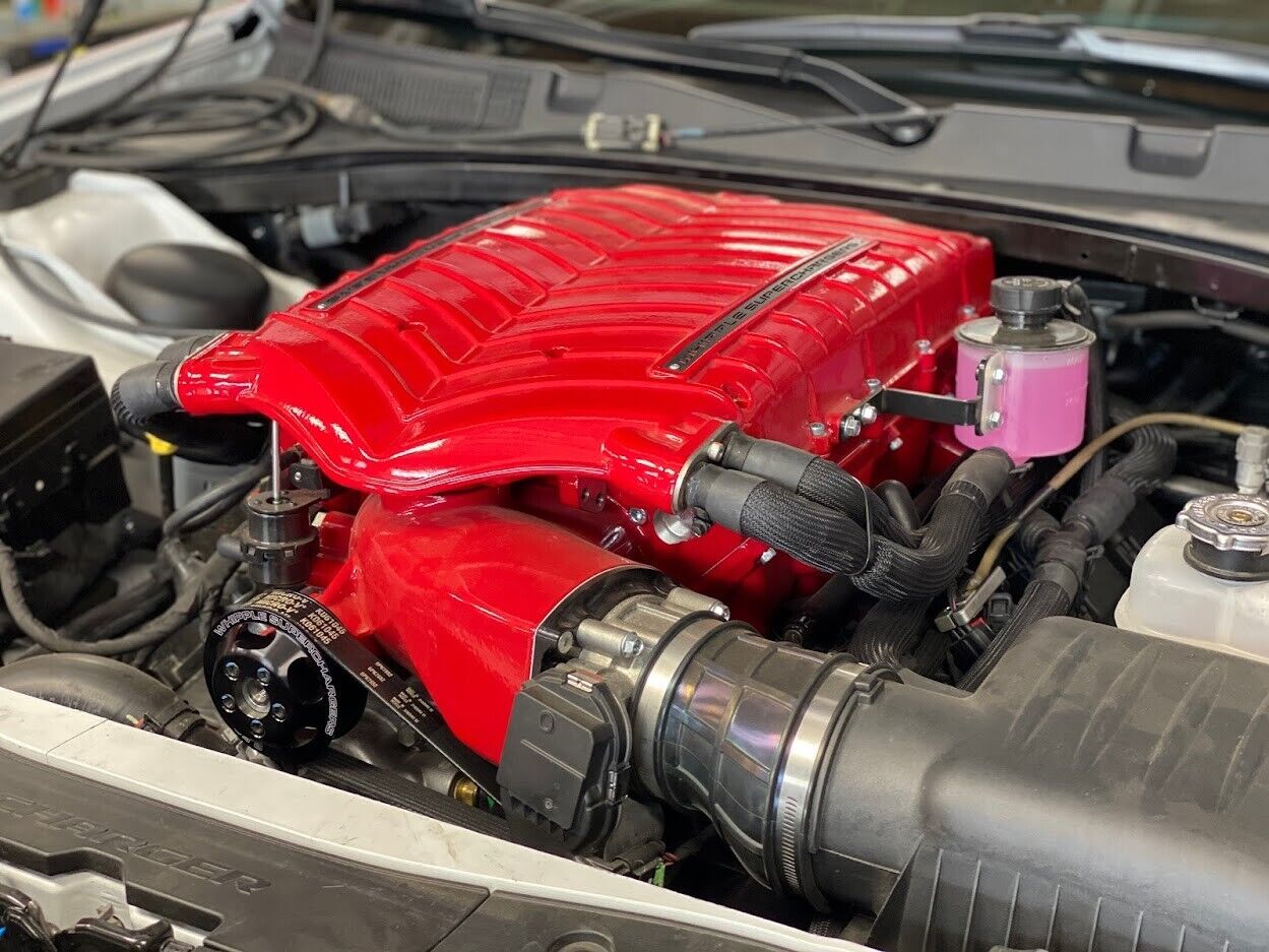 Whipple supercharger installed in a Jeep Grand Cherokee by Davenport Motorsports