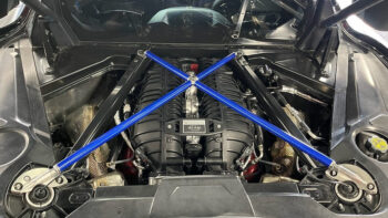 C8 Z06 Cross Brace Blue