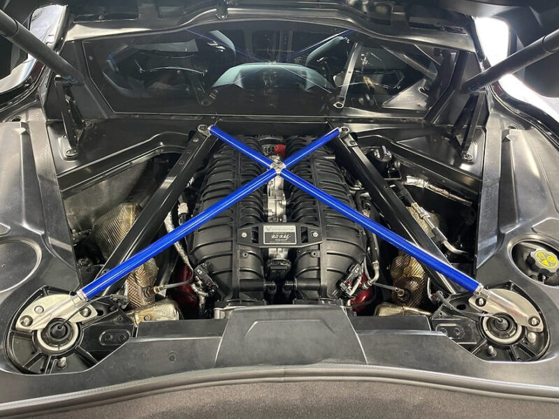 C8 Z06 Cross Brace Blue