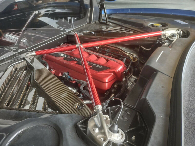 C8 Z06 Cross Brace Red